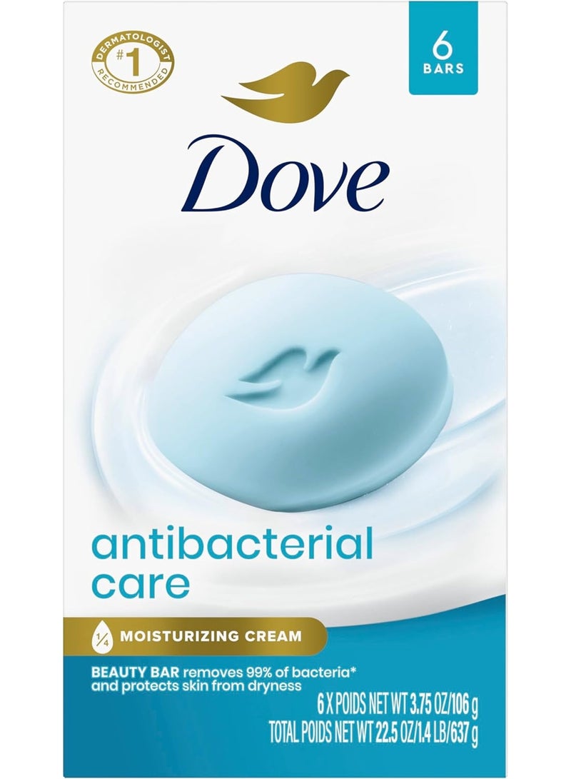 Antibacterial Care Beauty Bar 6 set in a Bar Each 106g total 637g