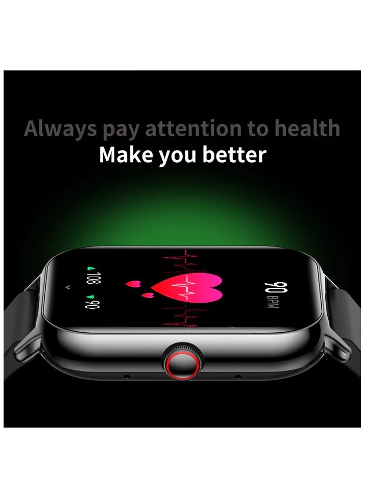 Kumi World Premiere KUMI KU6 Meta Smart Watch 1.96" 100+Exquisite Dial with Compass Bluetooth Call Liveness Detection IP68 Waterproof - Image 2