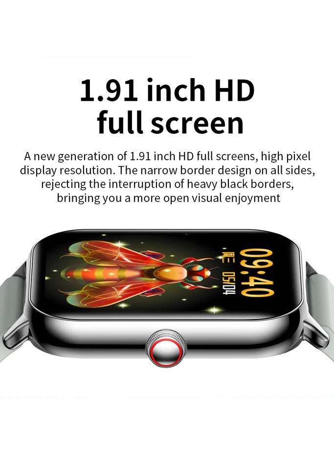 Kumi World Premiere KUMI KU6 Meta Smart Watch 1.96" 100+Exquisite Dial with Compass Bluetooth Call Liveness Detection IP68 Waterproof - Image 4