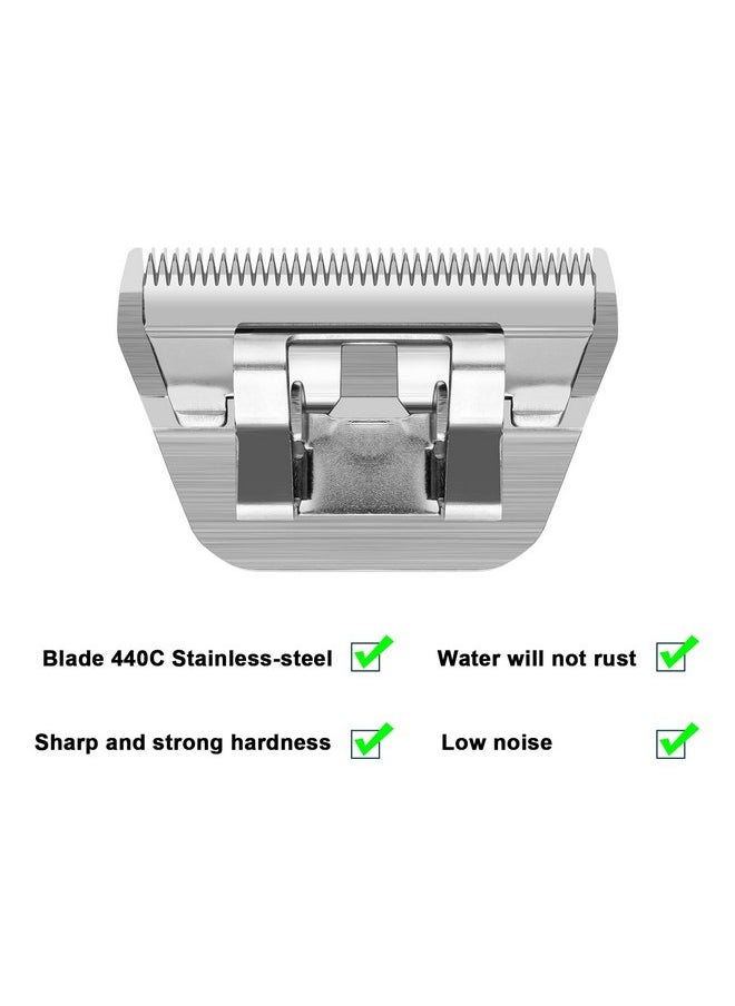 BESTBOMG Size 30W Wide Detachable Pet Dog Grooming Blades-Cutting Length 1/50"（0.5mm）,Compatible with Andis,Oster A5,Wahl km10 Clippers  - Image 1