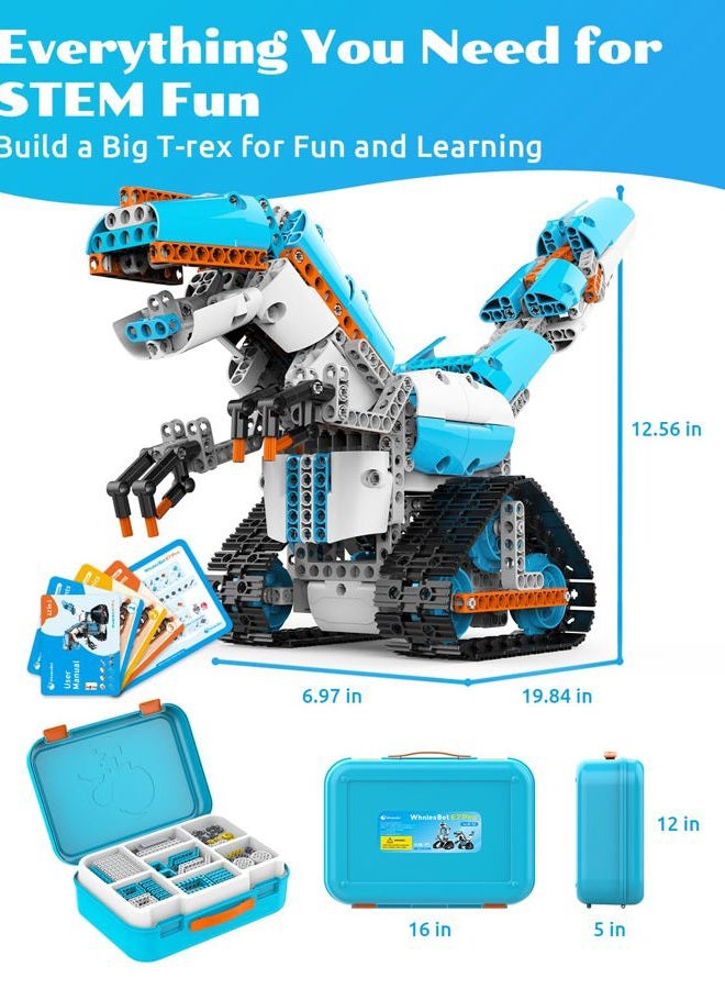 Whalesbot مجموعة الروبوت مint E7 Pro 12 في 1 للأطفال من 8 سنوات، برمجة سكراتش والتطبيق، روبوت كتلة ممتع، لعبة تحكم عن بعد (الإصدار الألماني) - Image 5