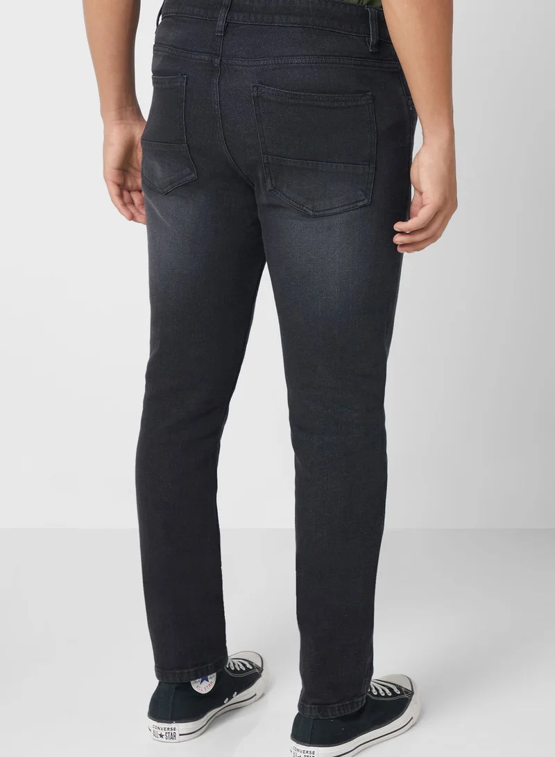 Seventy Five Slim Fit Washed Jeans
