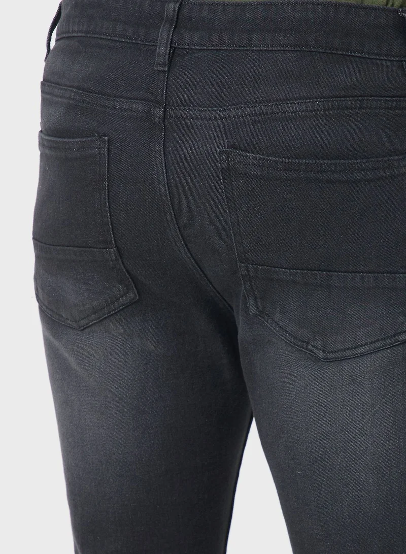 Seventy Five Slim Fit Washed Jeans