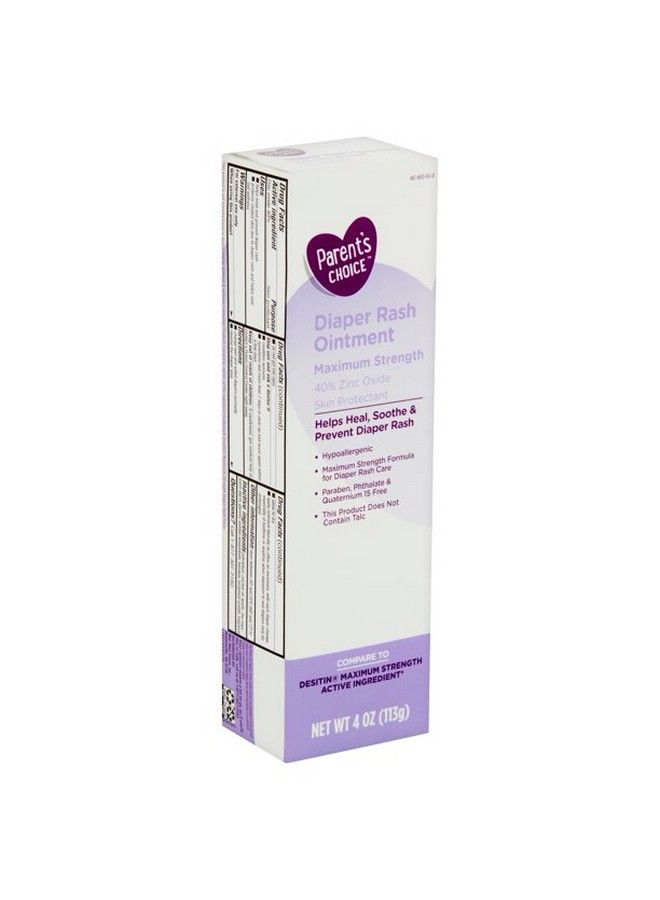 Parent's Choice مرهم طفح الحفاضات بقوة قصوى 4 أونصات أبيض - Image 2