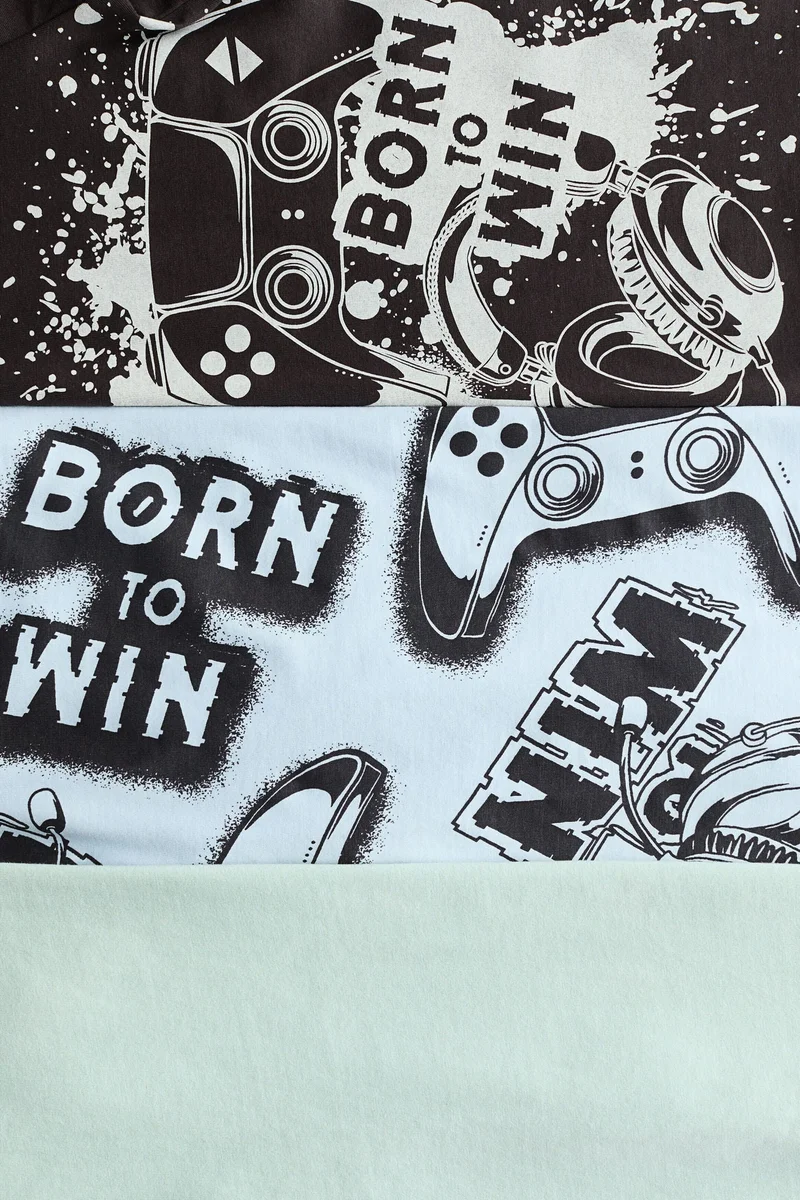 اتش اند ام تي-شيرتات قطنية - عبوة من 3 قطع