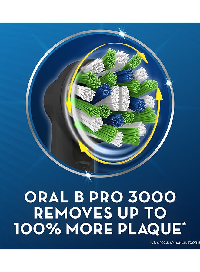 أورال بي Oral B D505.513.3X PRO 3 -3000 فرشاة أسنان كهربائية أورال بي أسود + حافظة سفر - Image 4