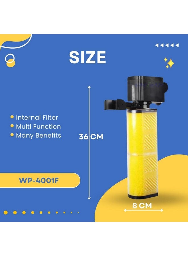 VAYINATO Sobo Wp-4001 Aquarium Internal Filter | Power : 30W | F.Max : 2000 L/H | Upto 3 Ft Tank - Image 5