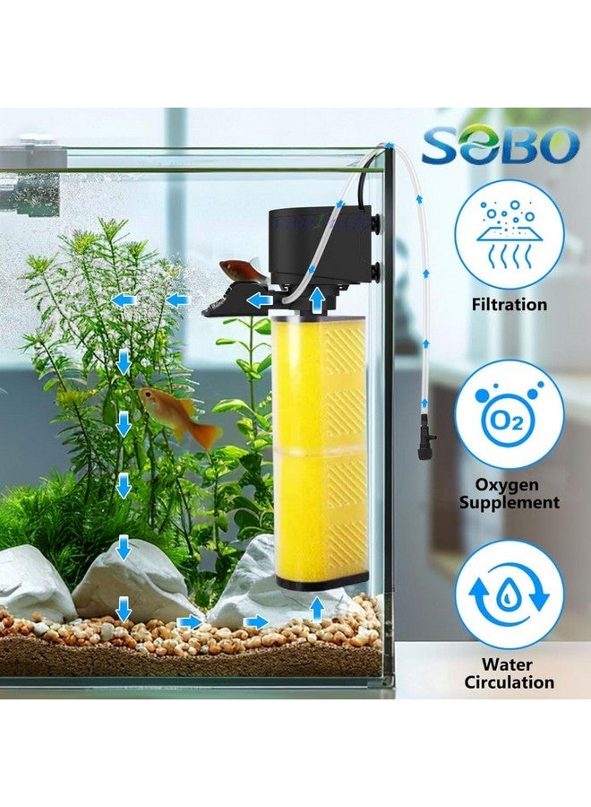 VAYINATO Sobo Wp-4001 Aquarium Internal Filter | Power : 30W | F.Max : 2000 L/H | Upto 3 Ft Tank - Image 2