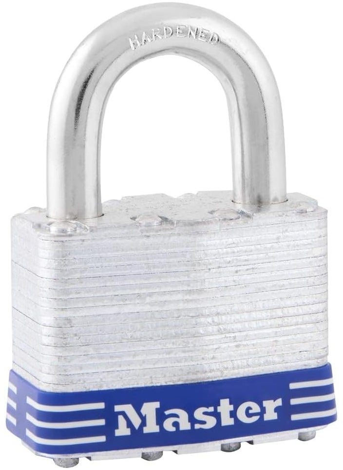 Master Lock Master Lock 5D Outdoor Padlock with Key, 1 Pack, Silver  - Image 1