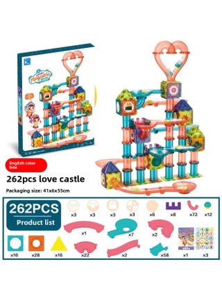 Colorful Window Magnetic Piece Building Blocks Children Boys And Girls Baby Toys Strong Magnetic Patch Puzzle Track Assembling Hands-on Puzzle-Color:[English Color Box] Love Castle (262 Pieces) 2425G - pzsku/ZC4F89E0112647B5B0D47Z/45/1745577140/0c3916e1-a0bb-49e7-b5c0-b5fcccfd2e51