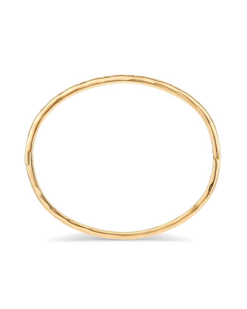 PAVOI Waterproof Bangle Bracelets for Women - 14K Yellow Gold Plated Quilted Bangle Stack - Stainless Steel Dainty Yellow Gold Bracelet Dupe - Love Friendship Trendy Summer Fashion Jewelry - Yellow Gold - 7" - Image 3