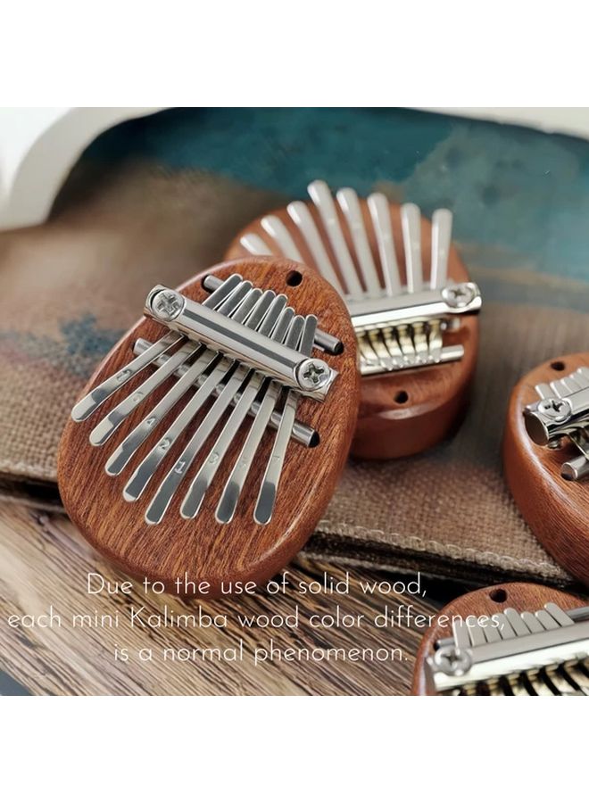 Handmade Square 8 Key Thumb Piano Portable Mini Solid Wood Finger Harp Beginner Instrument - Image 5