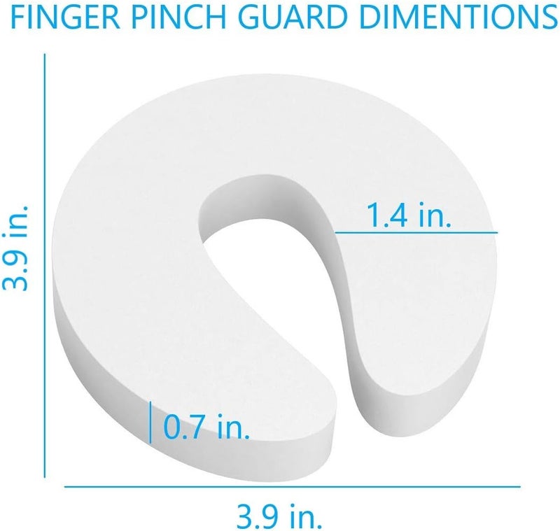 ARCLEER Door Pinch Guard and Door Slam Stopper 6pk. Use Safety Door Guard Made of Soft Foam to Keep Door Open. Serves As a Protector for Kids by - Image 2