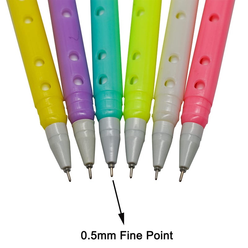 Maydahui 30 PCS Novelty Flute Shape Rollerball Pen Cute Kawaii Music Pens Black Gel Ink for School Office Birthday Party - Image 4