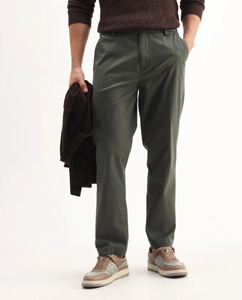 Rare Rabbit Men's Power Stretch Smart Chinos