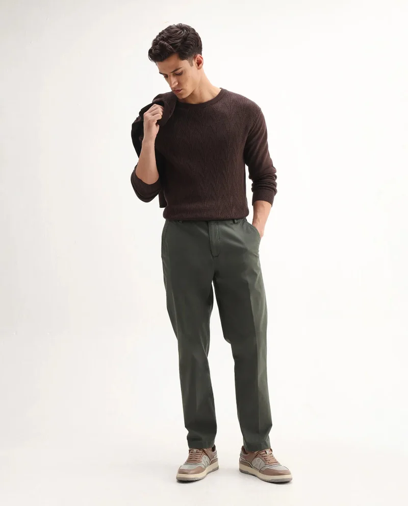 Rare Rabbit Men's Power Stretch Smart Chinos