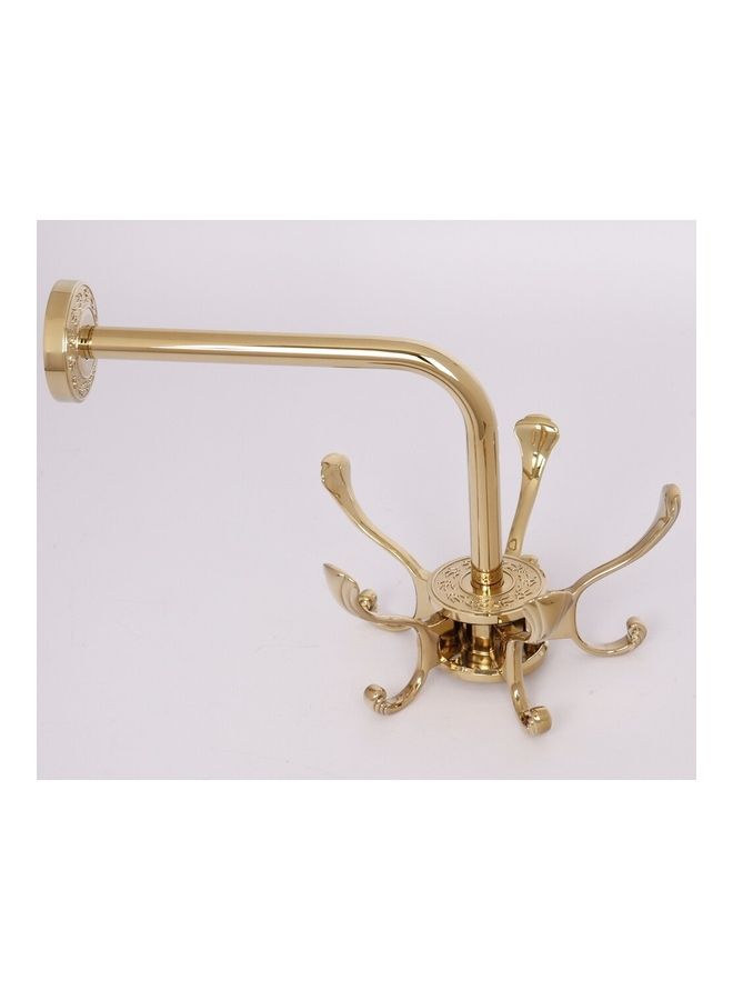 NIBEMINENT Rotating Towel Hook Gold 30x16x16cm - Image 4