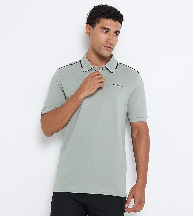 بين شيرمان Ben Sherman Men's Short Sleeve Solid Polo Tees