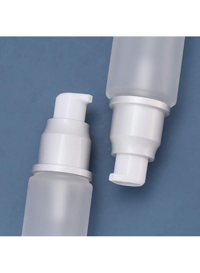 اس واي بي ال قطعة من زجاجات مضخة لوشن فارغة قابلة لإعادة التعبئة، زجاجة بيضاء غير لامعة، موزع مضخة مستحضرات تجميل، حاويات زجاجات لوشن للعناية بالبشرة، كريم سائل، زيت أساسي (100 مل/3.4 أونصة) - Image 3