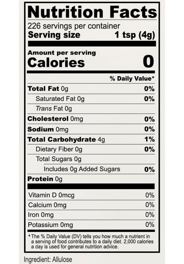 Anthony's Allulose Sweetener, 2lb - Gluten Free, Keto Friendly Sugar Alternative with Zero Net Carbs - Image 5