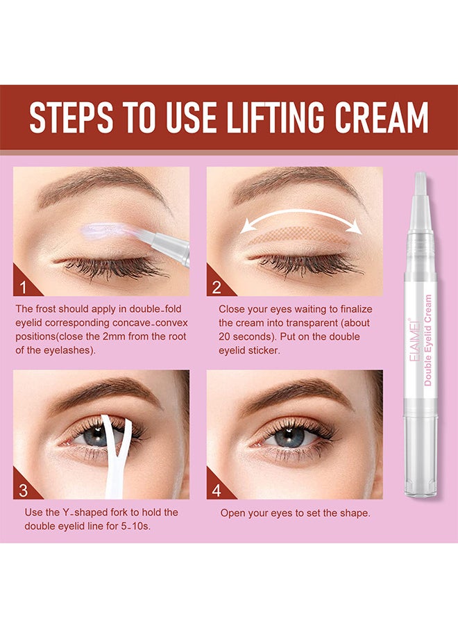 Elaimei - Double Eyelid Tape, 3 Shapes 480 Count Of Invisible Eyelid Lifter Strips, Waterproof Double Eyelid Stickers For Hooded, Droopy, Uneven, Mono-Eyelids, Say Goodbye To Droopy Lids And Hooded - Image 1