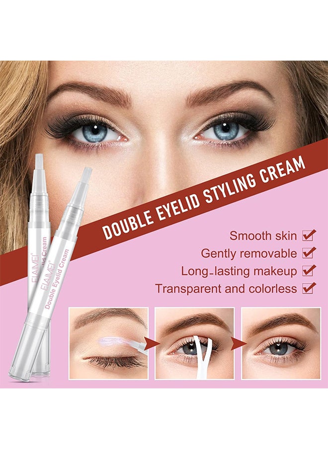 Elaimei - Double Eyelid Tape, 3 Shapes 480 Count Of Invisible Eyelid Lifter Strips, Waterproof Double Eyelid Stickers For Hooded, Droopy, Uneven, Mono-Eyelids, Say Goodbye To Droopy Lids And Hooded - Image 1