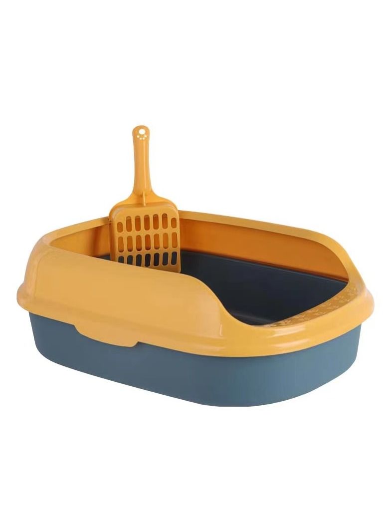 TaoTaoPets Cat Litter Box 40x29 x13 cm Cat Litter Toilet， (Blue Color) - Image 1