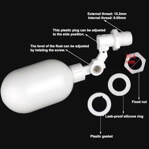 GREDIA 1/4" inch Quick Connect Water Purifiers Tube Fittings RO Reverse Osmosis System(Ball Valve+L+T Type)+ Water Float Ball Valve + PVC Pipe Hose Cutter + 5 Meters/16 Feet Tubing Pipe (White) - Image 5