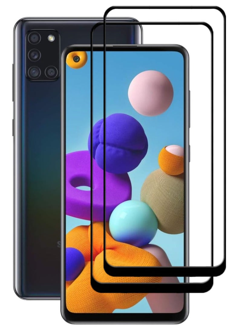 ACLIX 2 Pieces Antistatic ESD Dustproof Premium Quality High Definition Tempered Glass Screen Protector Designed For Samsung Galaxy A21s - Image 1