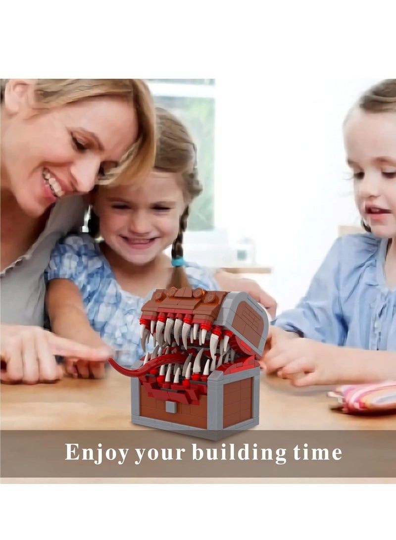 صدر مقلد للزنزانات والتنانين، مجموعة نماذج وحوش لعبة الطاولة، صندوق كنز قراصنة DIY هدايا STEM للمشجعين والأصدقاء للأولاد والبنات فوق 6 سنوات (366 قطعة) - Image 5