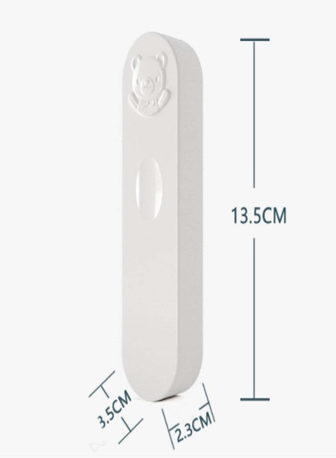 GLOGLOW Cotton Swabs Holder, Portable Cotton Swab Slim Case Mini Travel Swab Case for Organizing 5.3 x 1.4 x 0.9in(white) - Image 5