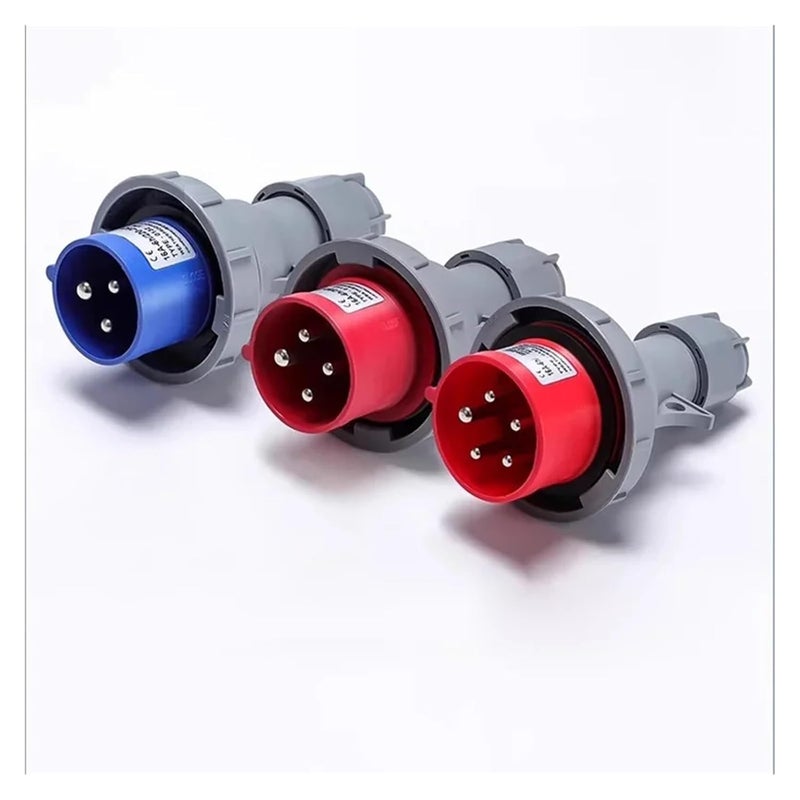 63A 125A IP67 220V 380V Industrial Male Female Plug and Socket 3P/4P/5P Electrical ConnectorWall Mounted(Mounted,63A-5P) - Image 4