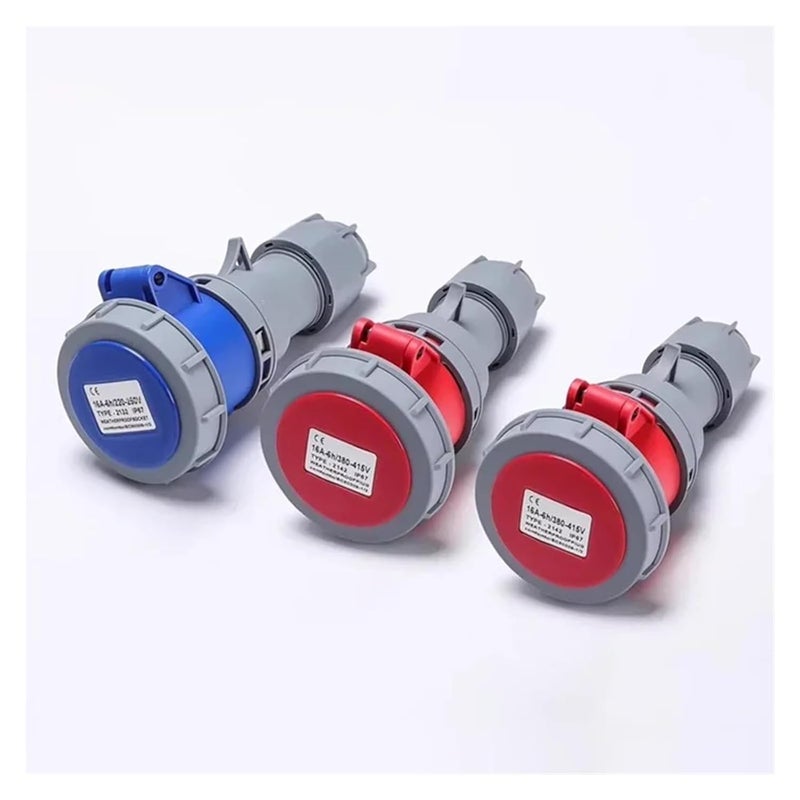 63A 125A IP67 220V 380V Industrial Male Female Plug and Socket 3P/4P/5P Electrical ConnectorWall Mounted(Mounted,63A-5P) - Image 3
