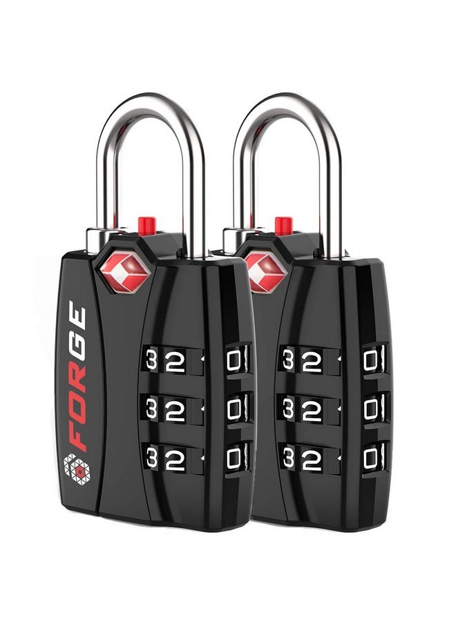 Forge Forge TSA Approved Luggage Locks - Black 2 PK  - Image 1