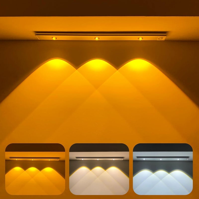 RAZZES Under Cabinet Light 40 cm Motion Sensor Dimmable USB Rechargeable Wireless Set of 1 - Image 1