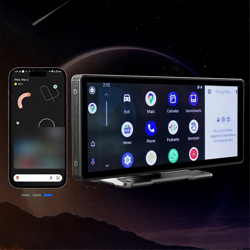 شاشة سيارة 9.3 بوصة: شاشة لمس IPS عالية الوضوح - مستقبل ستريو باتصال بلوتوث 5.0 لأجهزة IOS وAndroid واستخدام السيارة الداخلي - Image 5