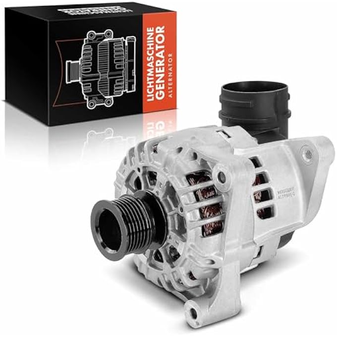 Frankberg Alternator Generator Compatible with 5 Series E39 520i 523i 528i 535i 2.0L-3.5L 1995-2003 7 Series E38 728i iL 2.8L 1995-2001 X5 E53 3.0L 2000-2006 Z. 3 Coupe Coupe Coupe E36 Replace# - Image 1