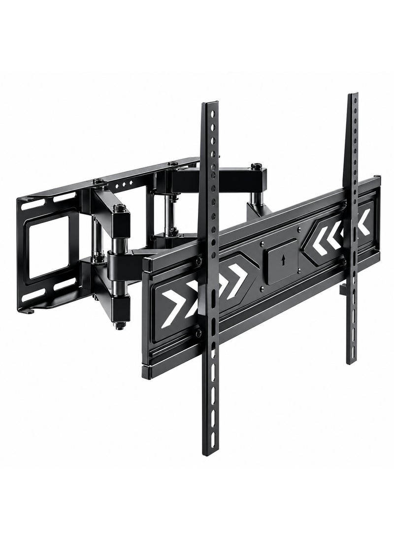 BEETEC Double Arms Swivel TV Wall Mount for 40"-80" Flat Panel TVs up to 55 kg/121 lbs, VESA up to 600x400mm, Full Motion, 475 mm Profile to Wall, Black | TF-LPA78-463 - Image 1