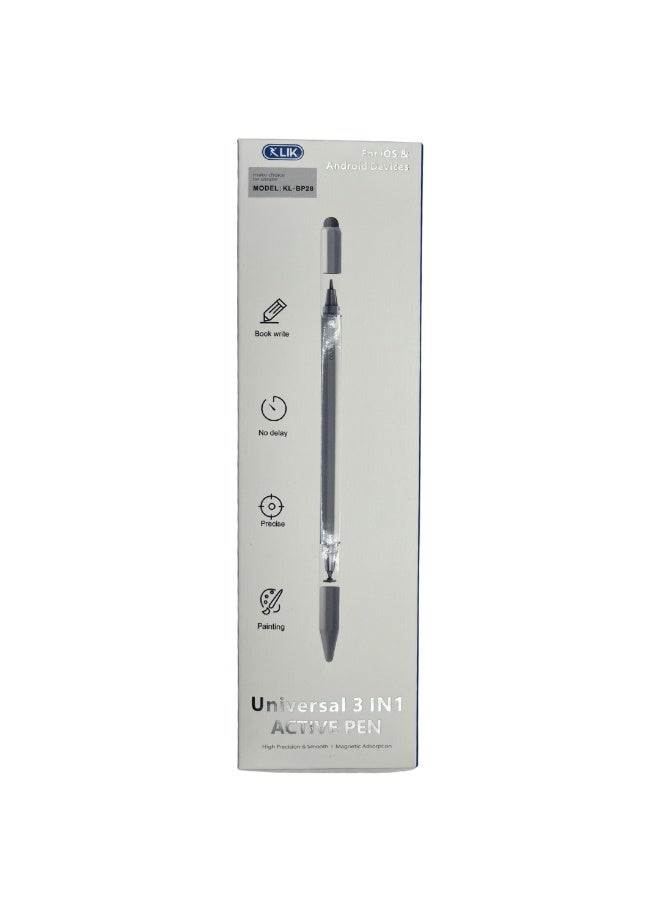 Selling Electronics Responsibly - Klik - KL-BP28 Universal 3-in-1 - Precision Gaming Stylus Pen for iOS & Android - 16CM Length - Dubai, UAE - Image 1