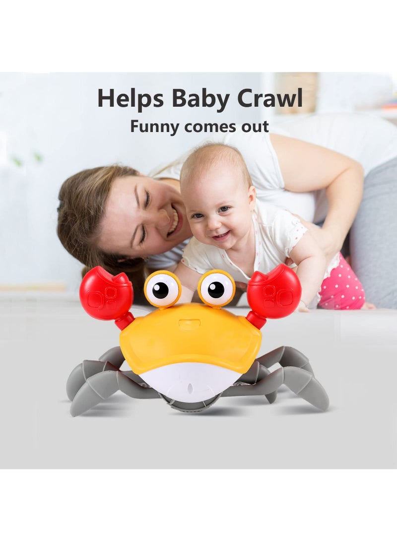 AROAQ Infant Crawling Crab Tummy Time Baby Toy Learning Crawl Walking Toddler 3 Years Old Music Development Interactive Birthday Gift - Image 5