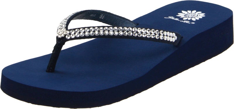 Yellow Box Women's Jello Sandal, Navy, 6 M US - Image 1