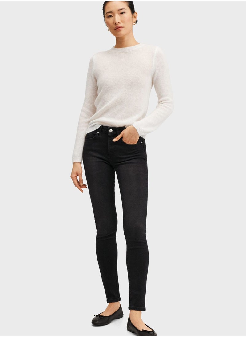 MANGO - High Waist Skinny Jeans - Image 1