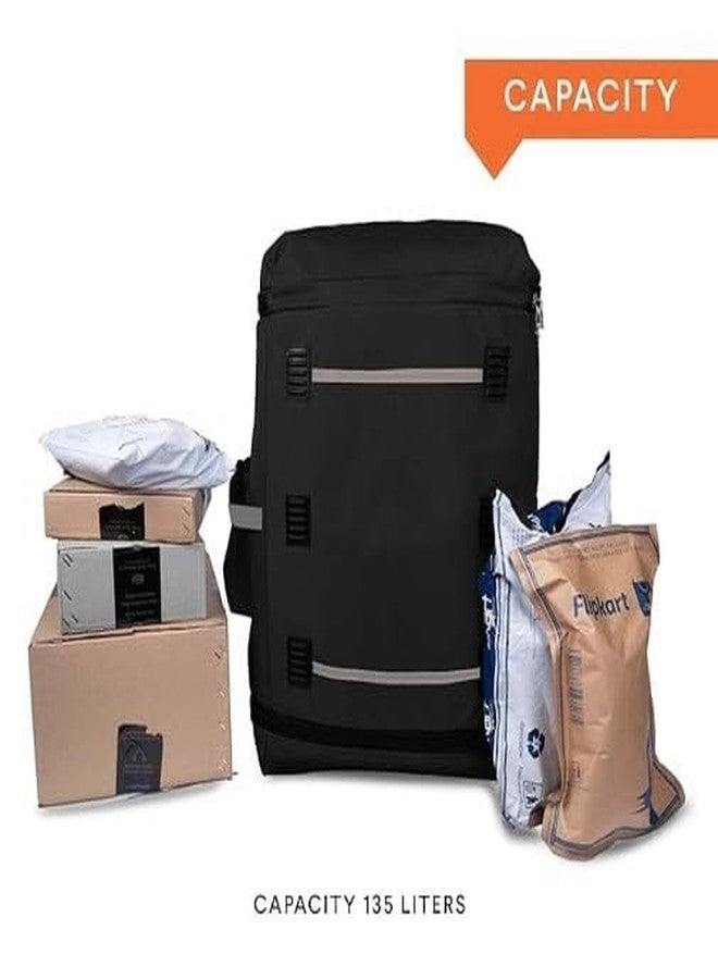 DAMONS Grocery Logistic E-Commerce Courier Carriage Delivery Backpack Bag 105 LTR (Black) - Image 3