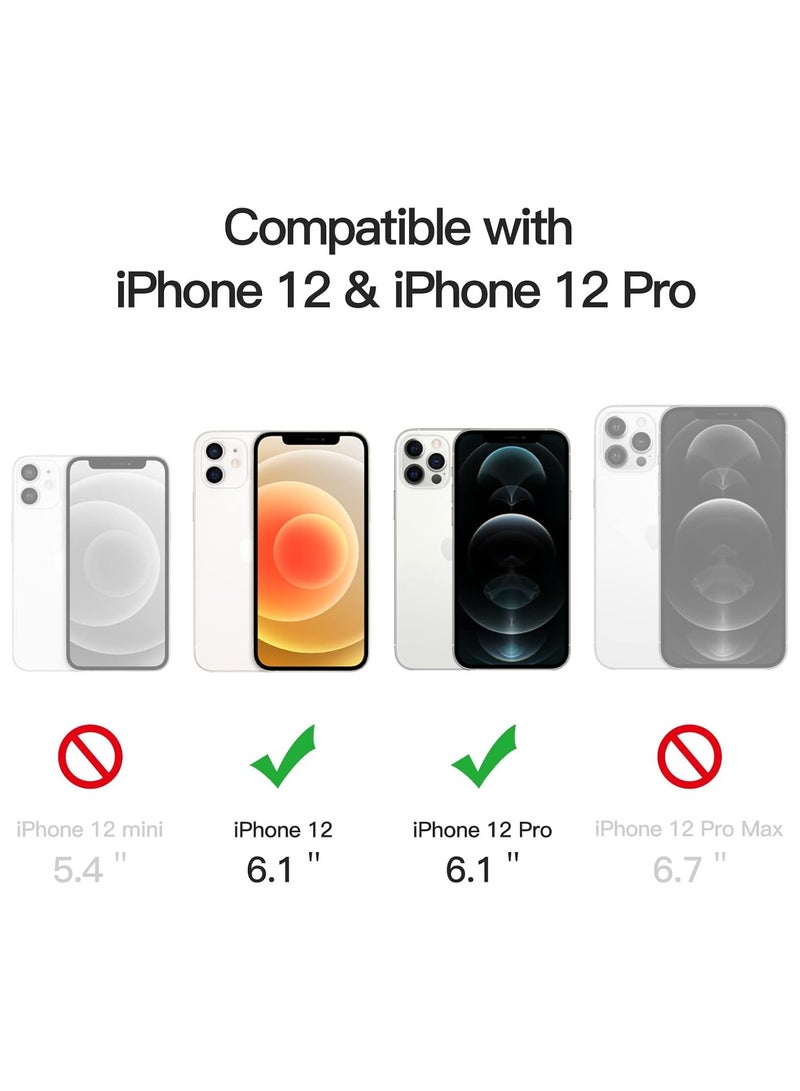 Mismo Magsafe Case for iPhone 12 Pro, Non-Yellowing Shockproof Phone Bumper Cover, Anti-Scratch Clear Back (Clear) - Image 2