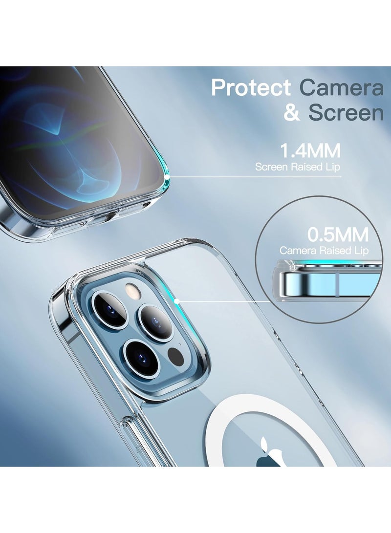 Mismo Magsafe Case for iPhone 12 Pro, Non-Yellowing Shockproof Phone Bumper Cover, Anti-Scratch Clear Back (Clear) - Image 4