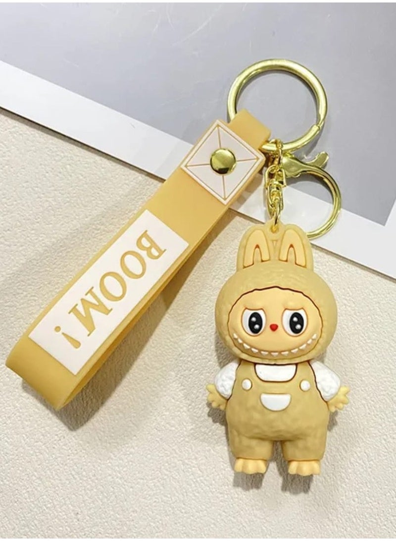 LABUBU Keychain For Women And Girls, Cute Labubu Doll Wristlet Accessories For Backpack Handbag Car Keys - Image 2