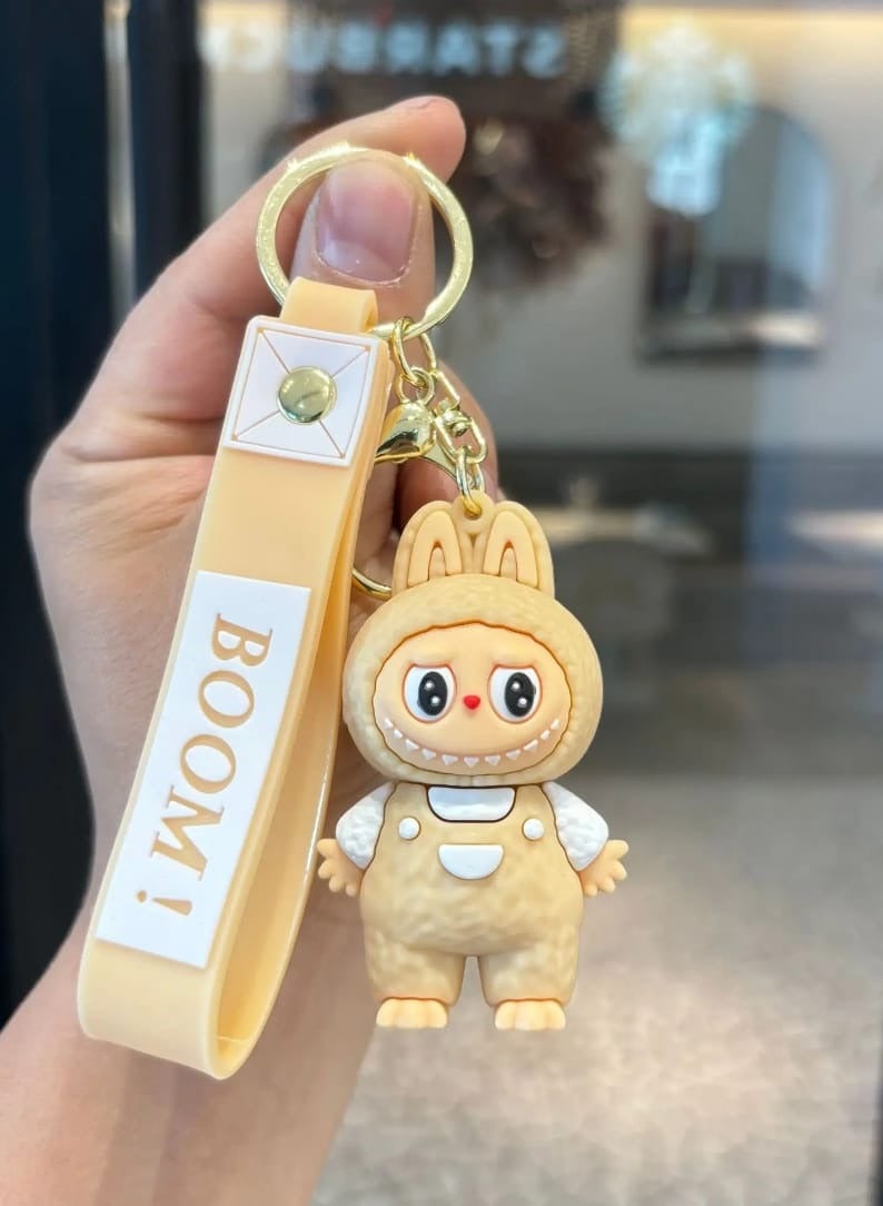 LABUBU Keychain For Women And Girls, Cute Labubu Doll Wristlet Accessories For Backpack Handbag Car Keys - Image 3