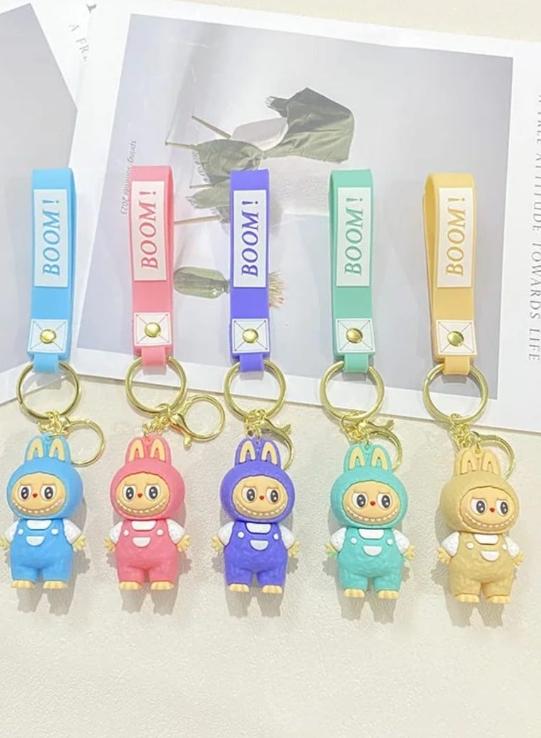 LABUBU Keychain For Women And Girls, Cute Labubu Doll Wristlet Accessories For Backpack Handbag Car Keys - Image 5
