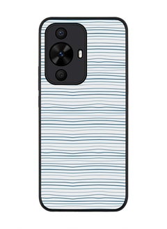 Stylizedd Rugged Black edge case for Huawei nova 12s / Huawei nova 11/ Huawei nova 12 Lite 4G, Slim fit Case Flexible Anti Drop TPU Gel Thin Cover - Shaky Lines  - Image 1