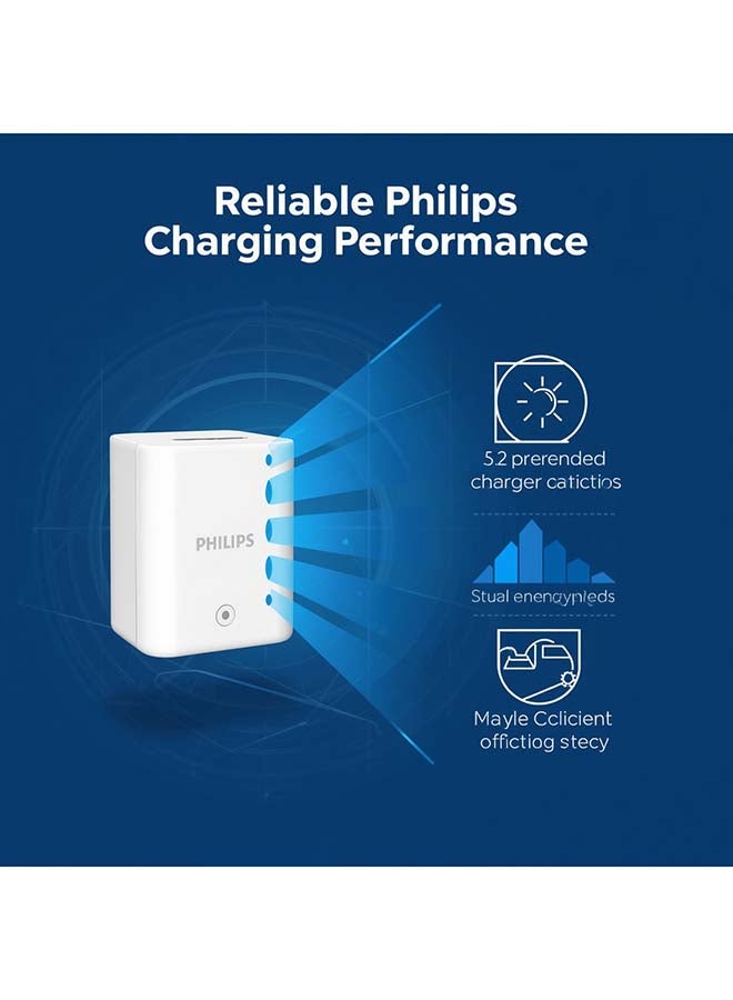Philips 20W USB-C Fast Charger, Power Delivery (PD) Adapter for iPhone 16/15/14/13/12, Samsung Galaxy S25/S24/S23, Travel Charger, DLP2629CW/05, White white - Image 3